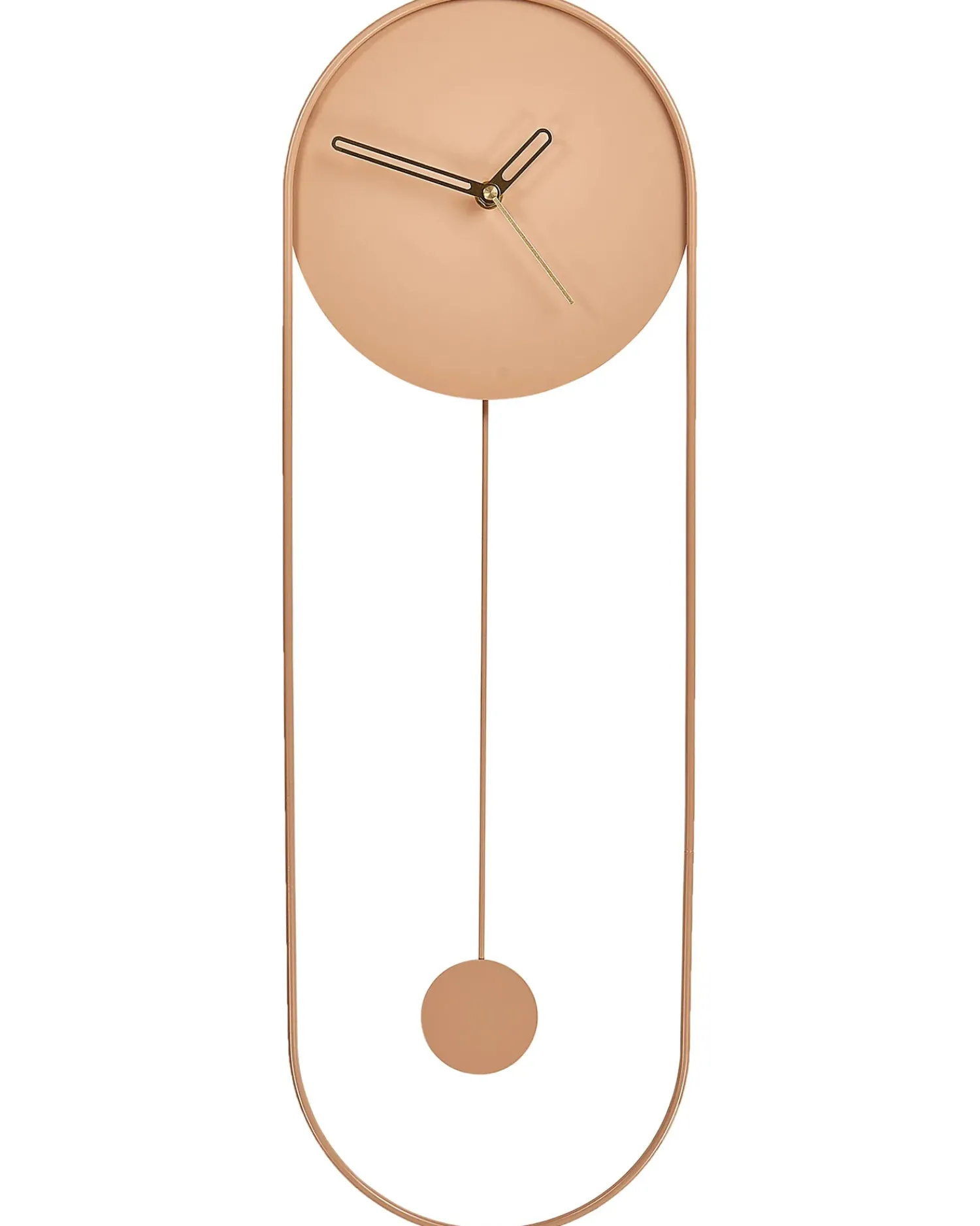 Outlet Beliani Orologio da parete SALVAN 20 cm Metallo pesca Rosa