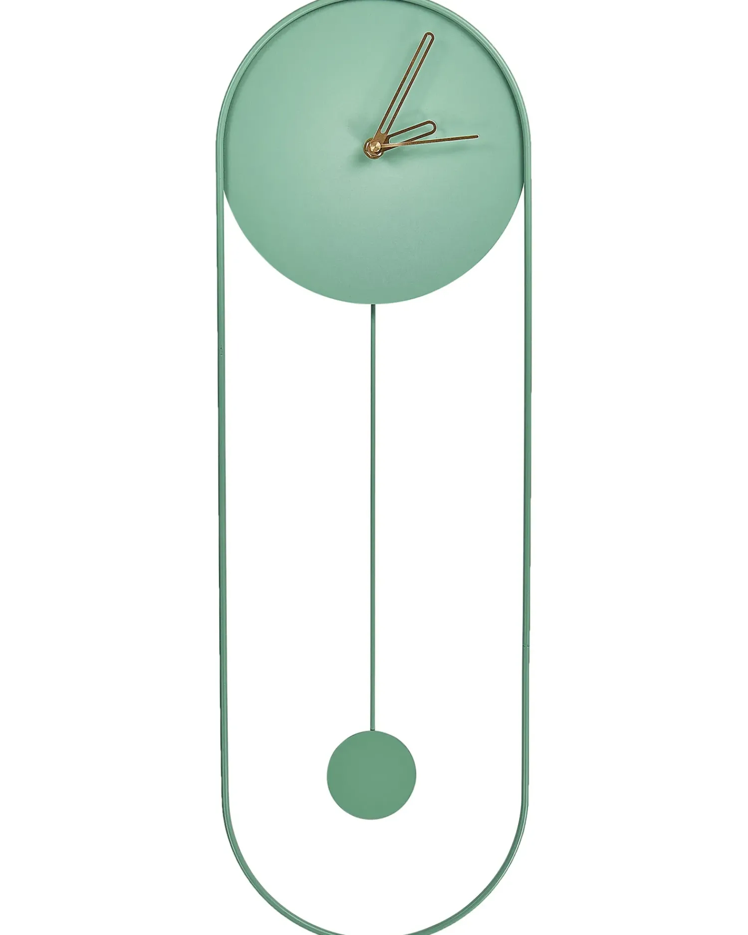 Best Beliani Orologio da parete SALVAN 20 cm Metallo Verde chiaro Oro Verde