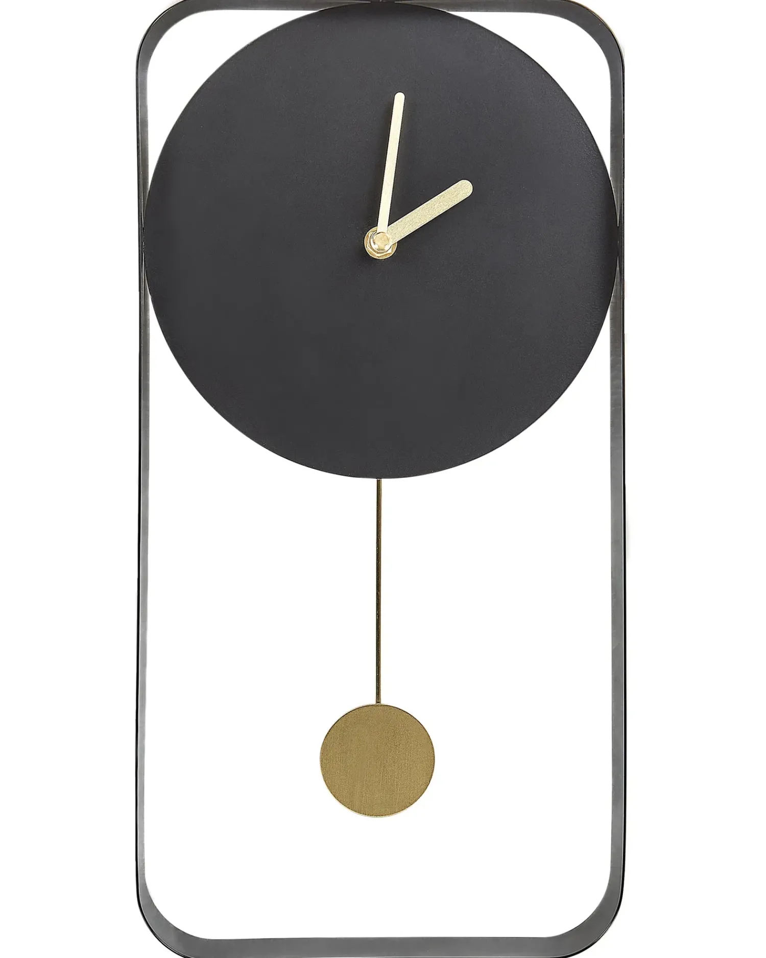 Clearance Beliani Orologio da parete SERVOZ 21 cm Metallo Nero Oro Nero