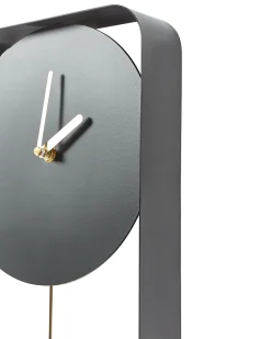 Clearance Beliani Orologio da parete SERVOZ 21 cm Metallo Nero Oro Nero
