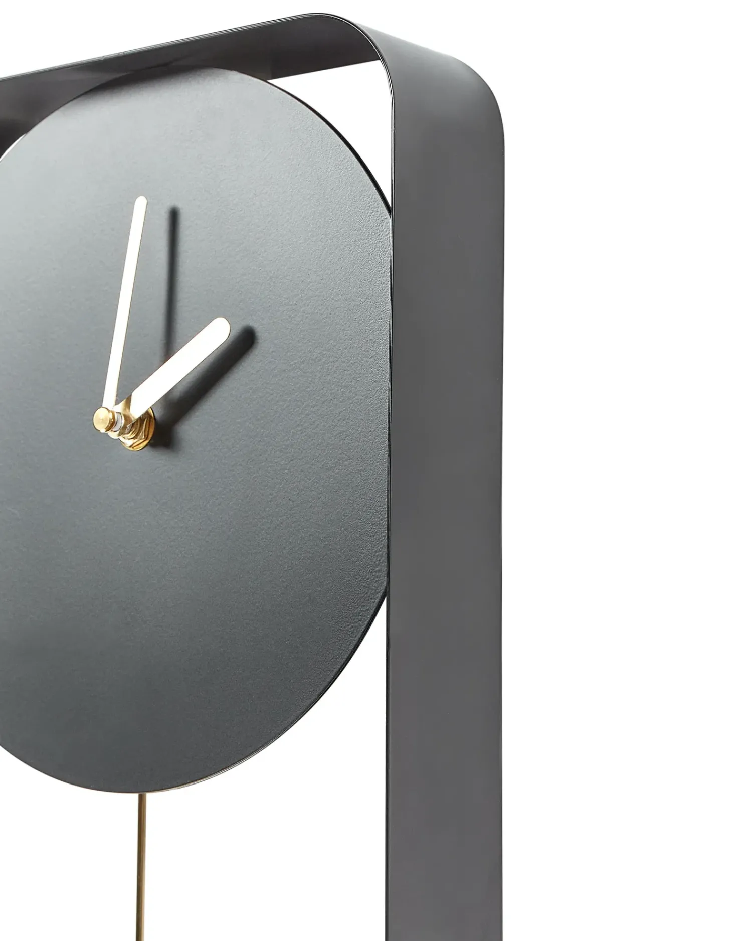 Clearance Beliani Orologio da parete SERVOZ 21 cm Metallo Nero Oro Nero