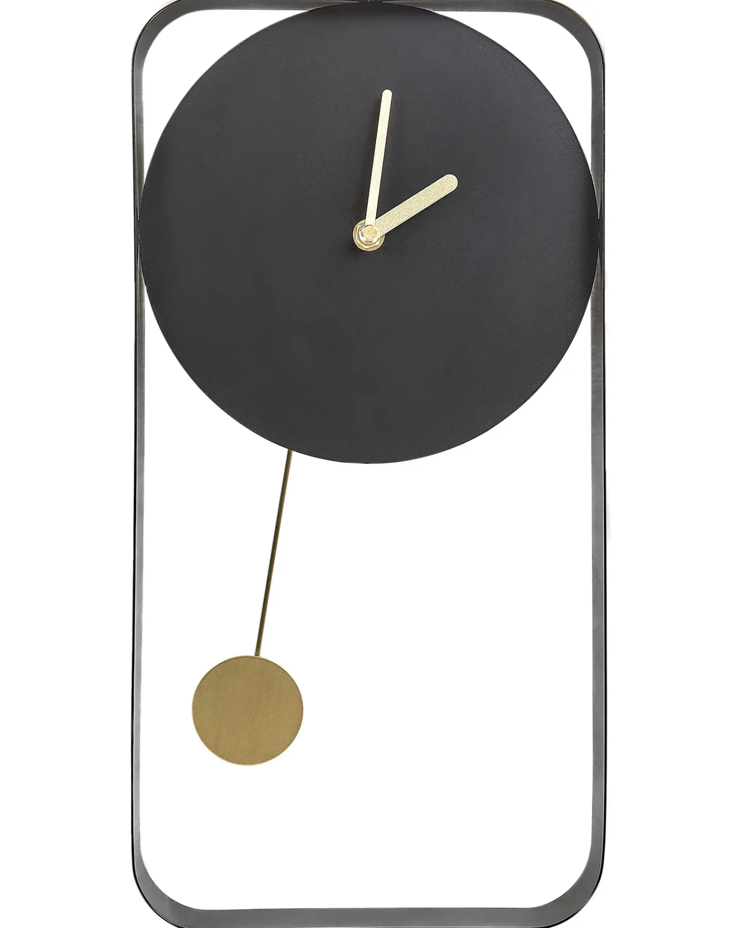 Clearance Beliani Orologio da parete SERVOZ 21 cm Metallo Nero Oro Nero