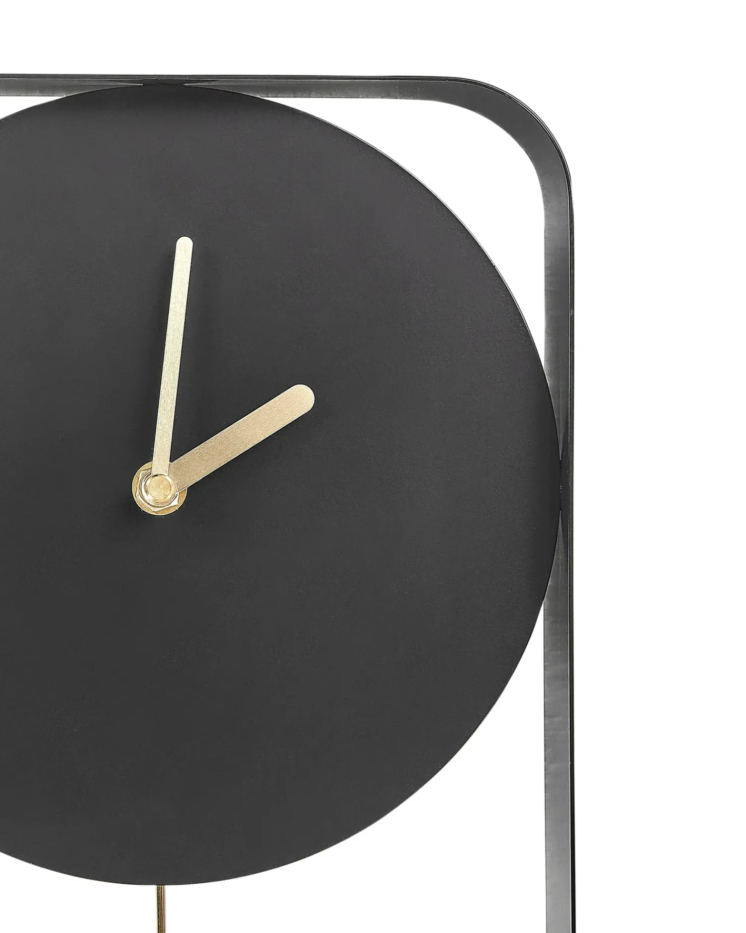 Clearance Beliani Orologio da parete SERVOZ 21 cm Metallo Nero Oro Nero