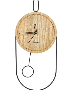 Sale Beliani Orologio da parete SIERRE 20 cm Marrone chiaro Marrone Nero