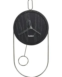 Sale Beliani Orologio da parete SIERRE 20 cm Nero Argento Nero