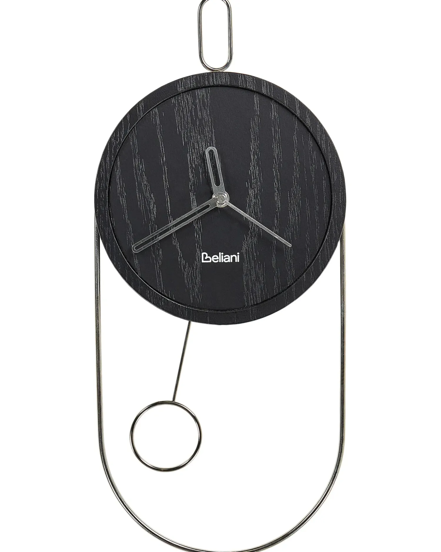 Sale Beliani Orologio da parete SIERRE 20 cm Nero Argento Nero