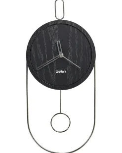 Sale Beliani Orologio da parete SIERRE 20 cm Nero Argento Nero
