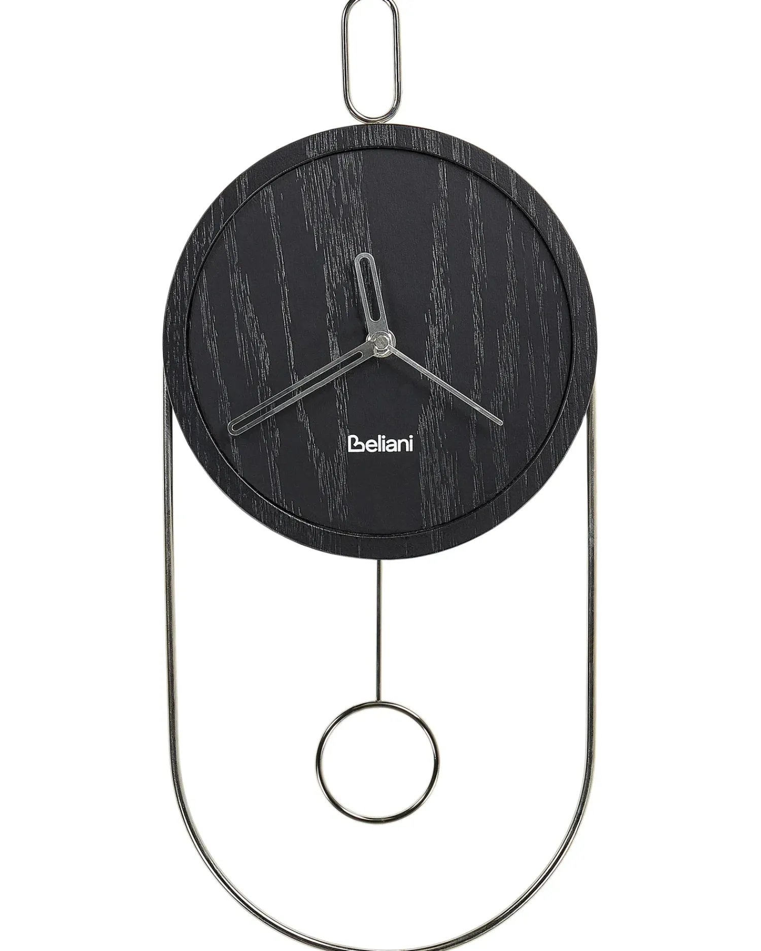 Sale Beliani Orologio da parete SIERRE 20 cm Nero Argento Nero