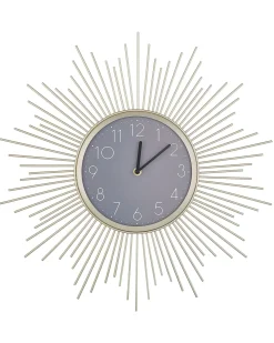 Sale Beliani Orologio da parete SOLURA 45 cm Metallo Oro Oro Grigio