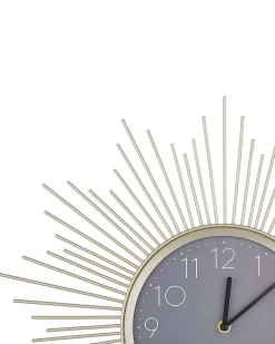 Sale Beliani Orologio da parete SOLURA 45 cm Metallo Oro Oro Grigio