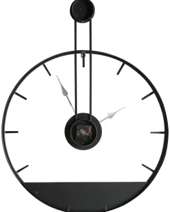 Outlet Beliani Orologio da parete TAUGON 60 cm Metallo Nero Marrone Nero