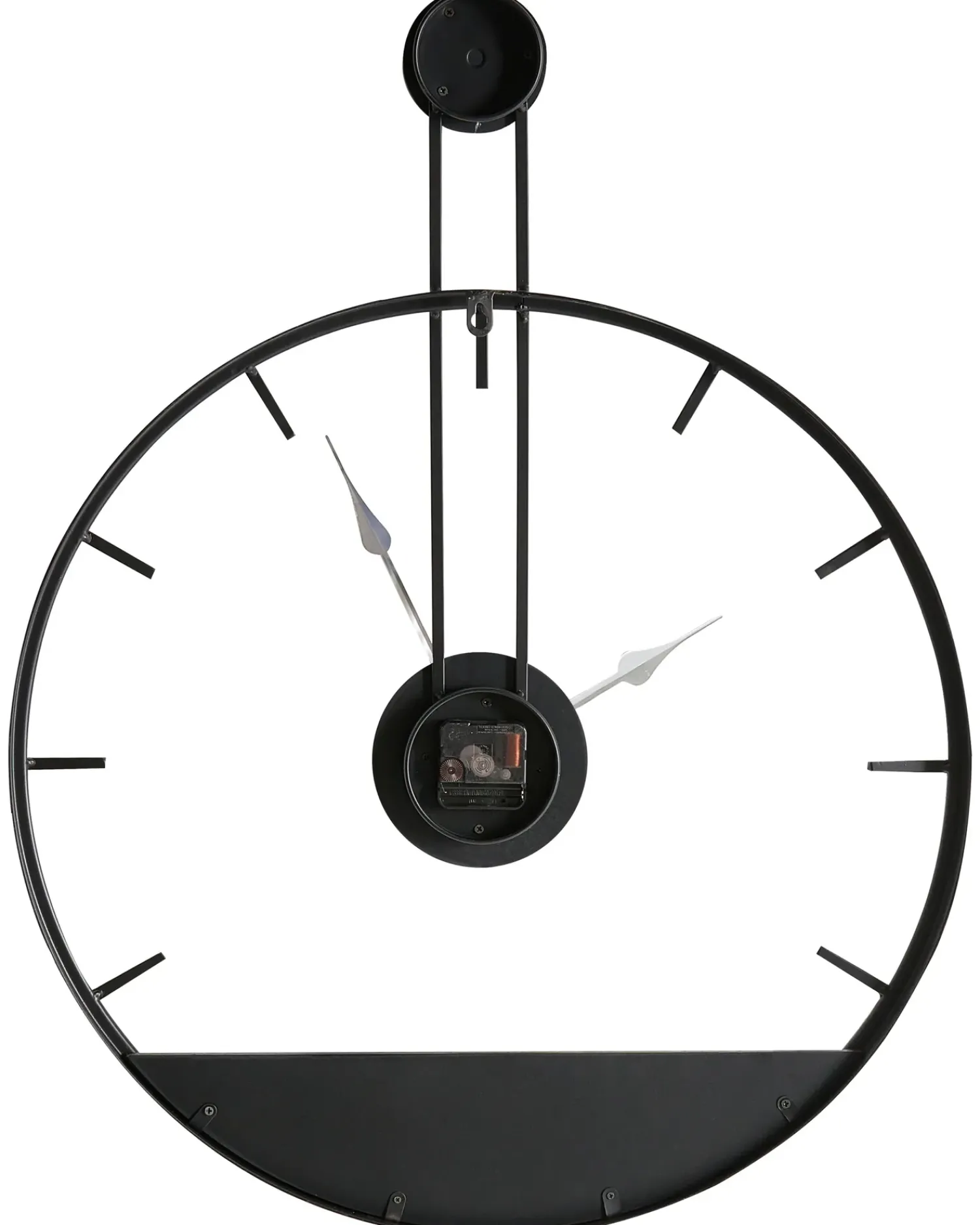 Outlet Beliani Orologio da parete TAUGON 60 cm Metallo Nero Marrone Nero