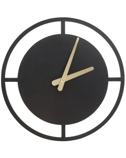 Sale Beliani Orologio da parete TRIENT 40 cm Metallo Nero Oro Nero