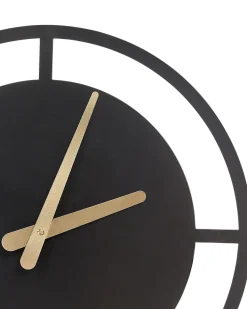 Sale Beliani Orologio da parete TRIENT 40 cm Metallo Nero Oro Nero