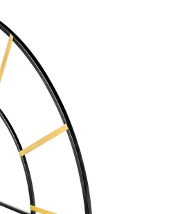 Hot Beliani Orologio da parete VALSOT 80 cm Metallo Oro Oro Nero