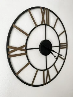 Hot Beliani Orologio da parete VALSOT 80 cm Metallo Oro Oro Nero