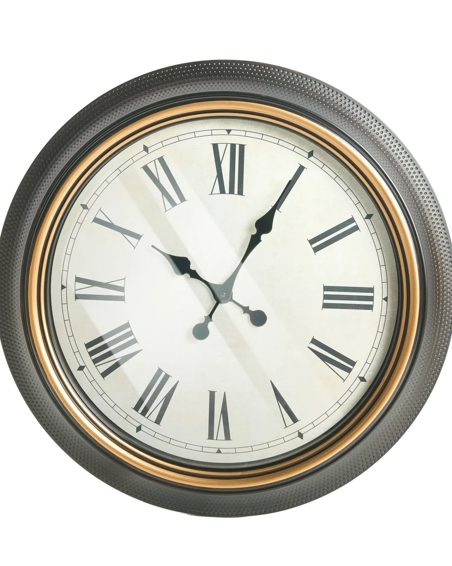 Outlet Beliani Orologio da parete VILLENA 63 cm Nero Oro Nero