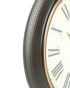 Outlet Beliani Orologio da parete VILLENA 63 cm Nero Oro Nero
