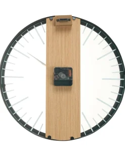 Beliani Orologio da parete VILLORA 38 cm Marrone/Nero Marrone Nero