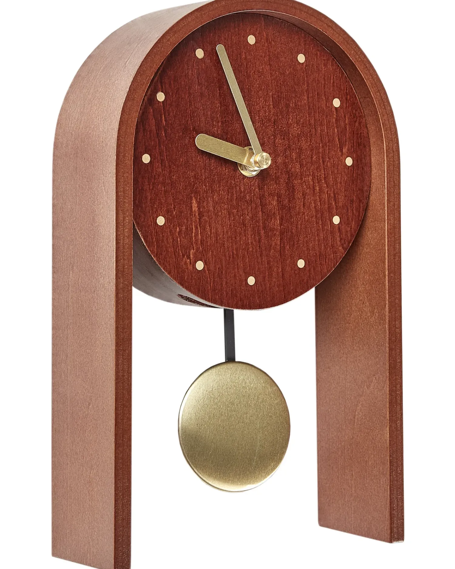 Discount Beliani Orologio FERDEN 15 cm Marrone Marrone Oro