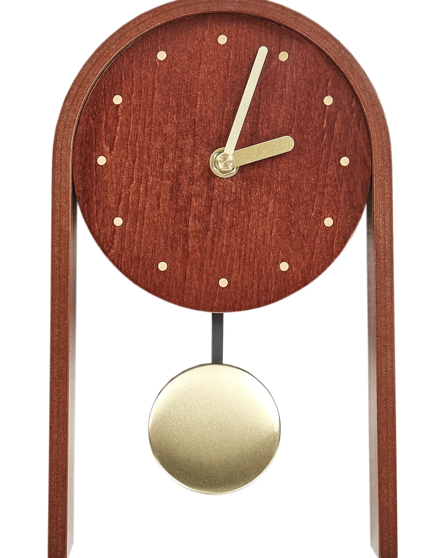 Discount Beliani Orologio FERDEN 15 cm Marrone Marrone Oro