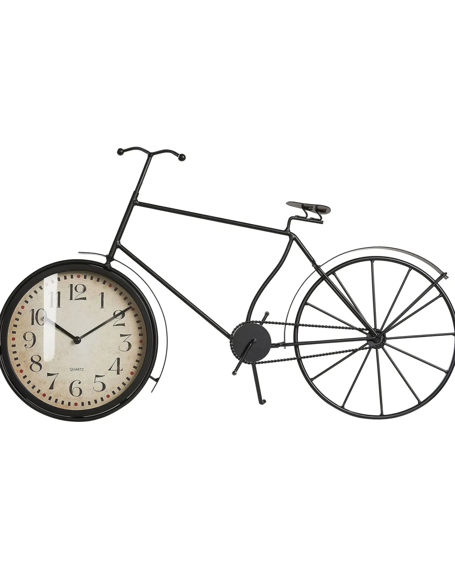 Beliani Orologio LILLO 59 cm Metallo Nero