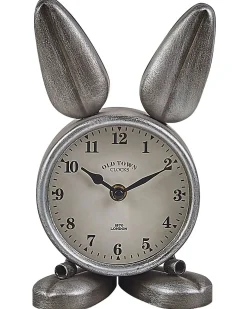 Best Beliani Orologio THUSIS 15 cm Metallo Argento Bianco Argento Nero