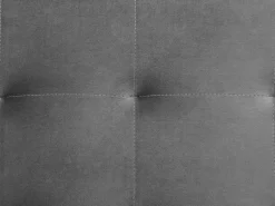 Outlet Beliani Ottomana ABERDEEN Velluto Grigio Oro Grigio