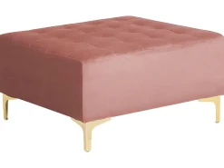 Clearance Beliani ABERDEEN Velluto Rosa Rosa Oro