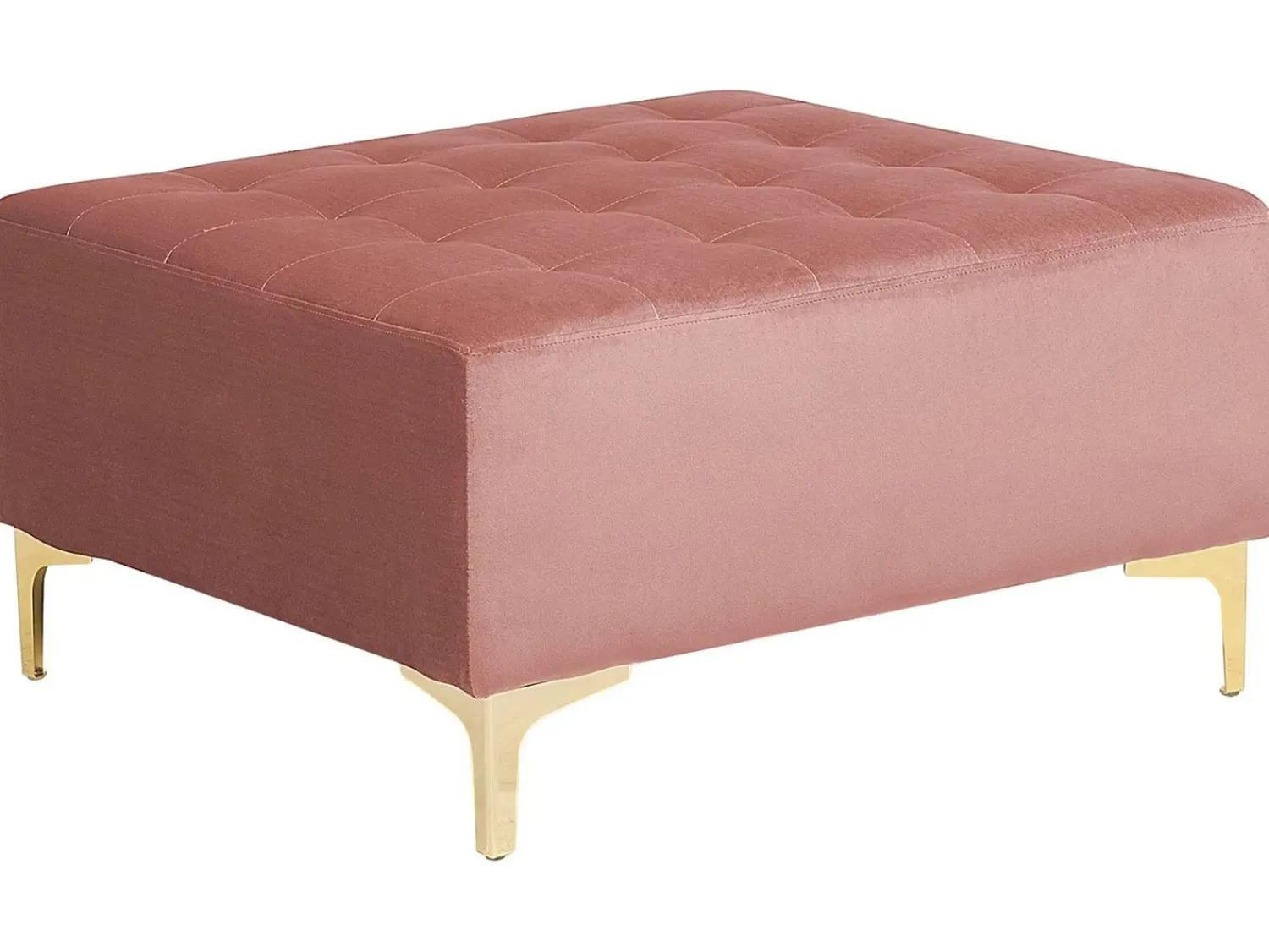 Clearance Beliani ABERDEEN Velluto Rosa Rosa Oro