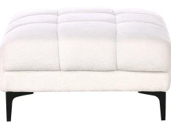 New Beliani ALNES Bouclé Bianco Bianco Nero