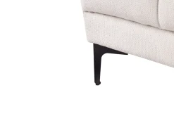 Beliani ALNES Tessuto Bianco sporco Bianco Nero