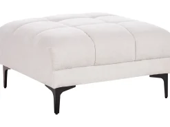Beliani ALNES Tessuto Bianco sporco Bianco Nero
