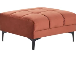 Online Beliani ALNES Velluto Rosso chiaro Rosso Nero