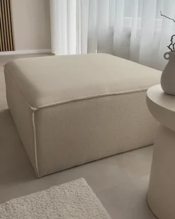 Outlet Beliani ARDAL Tessuto Beige Beige Nero