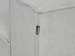Beliani ARDAL Tessuto Grigio chiaro Grigio Nero