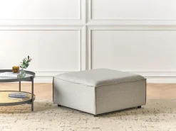 Beliani ARDAL Tessuto Grigio chiaro Grigio Nero
