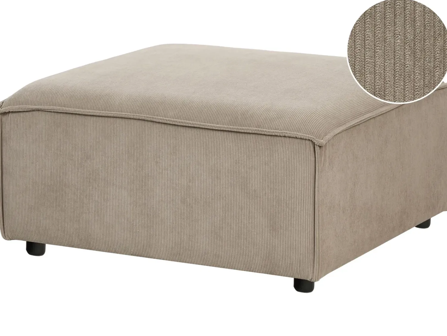 New Beliani ARDAL Velluto a coste Marrone chiaro Marrone Nero