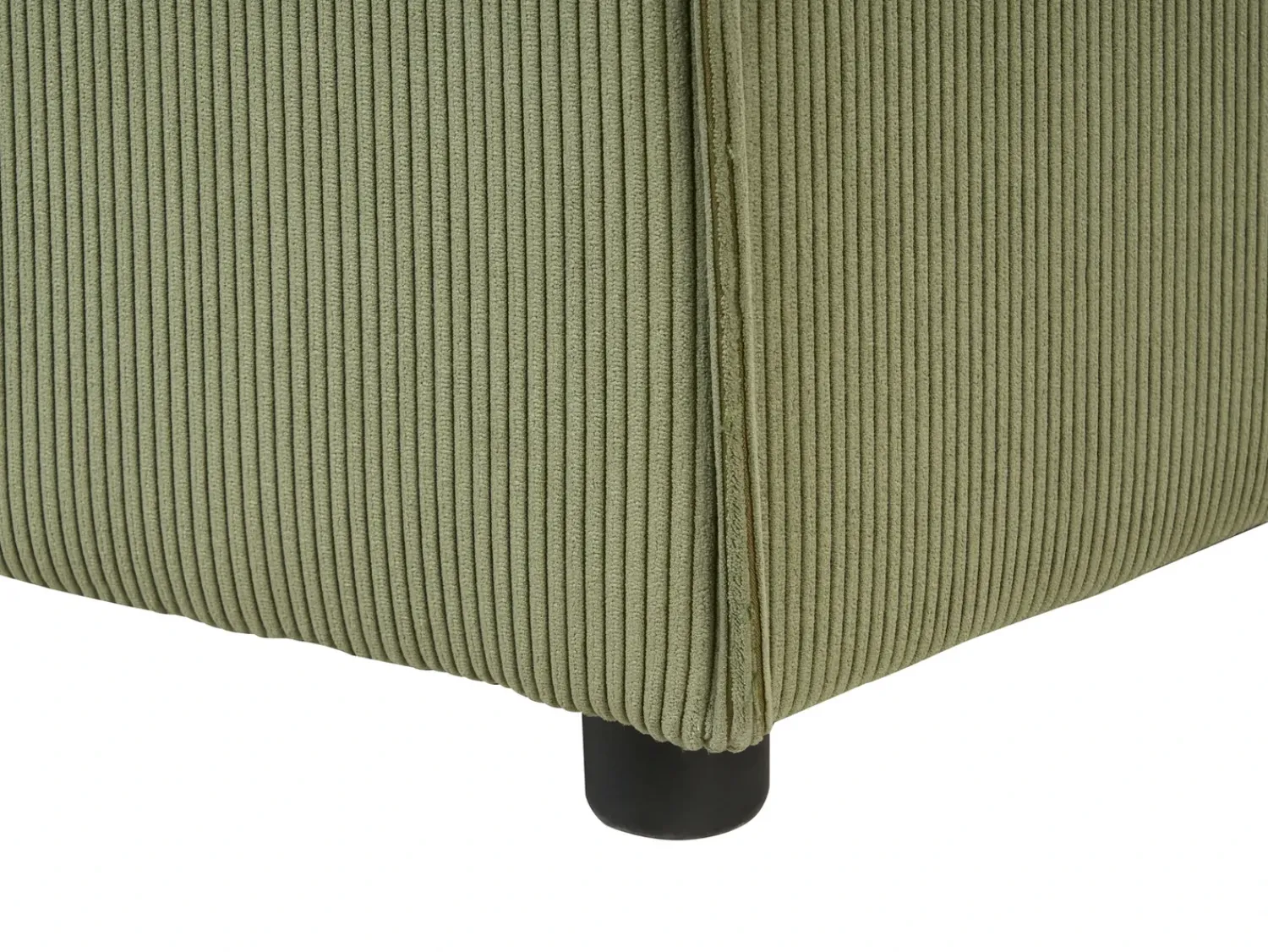Outlet Beliani ARDAL Velluto a coste Verde Nero Verde