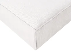Sale Beliani ARDAL Velluto a coste Bianco sporco Bianco Nero