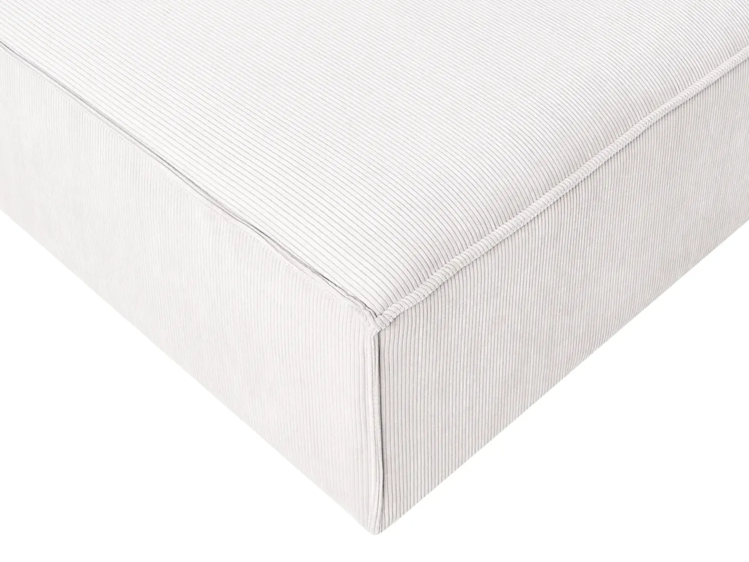Sale Beliani ARDAL Velluto a coste Bianco sporco Bianco Nero