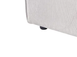 Sale Beliani ARDAL Velluto a coste Bianco sporco Bianco Nero