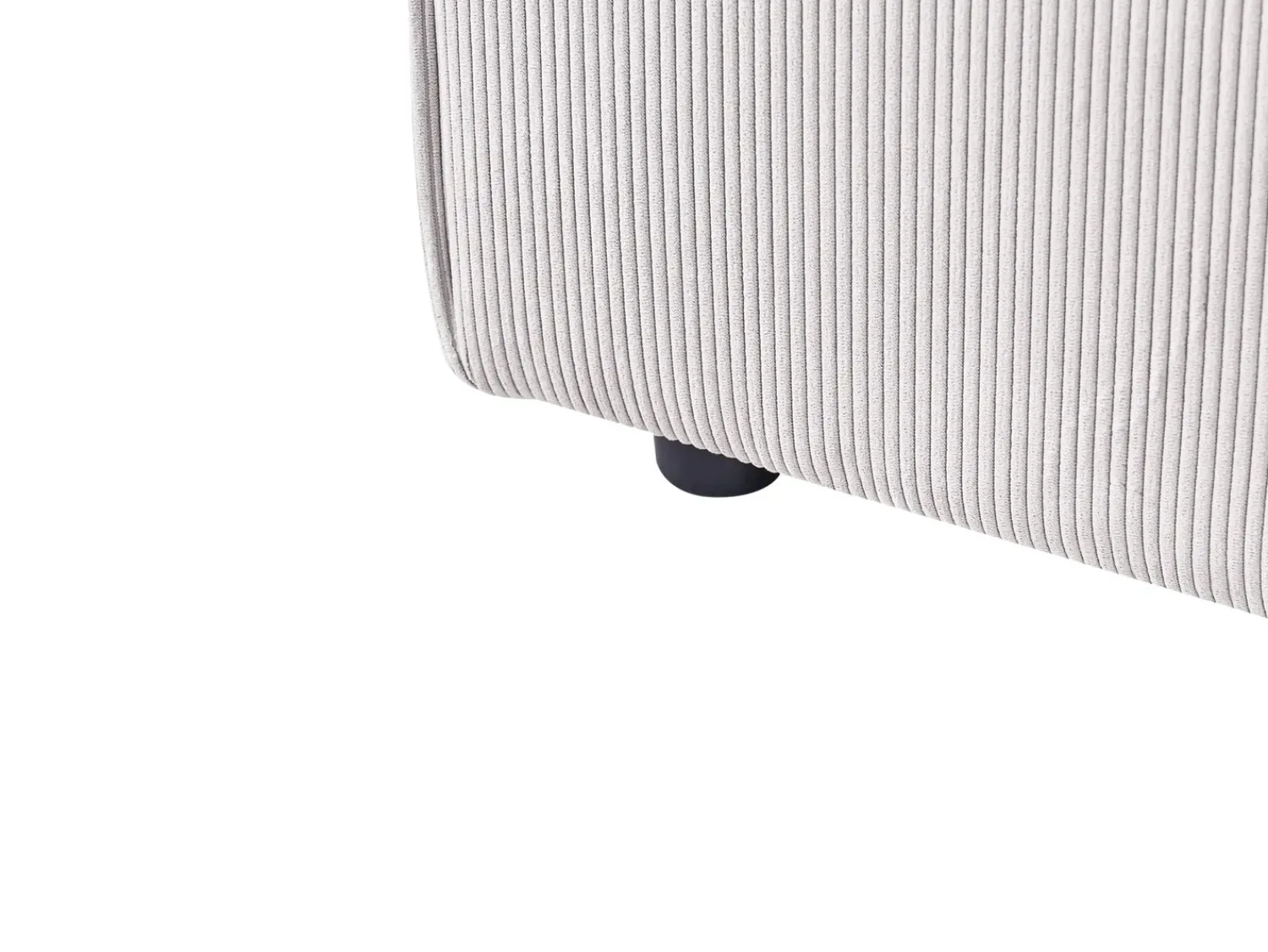 Sale Beliani ARDAL Velluto a coste Bianco sporco Bianco Nero