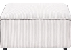 Sale Beliani ARDAL Velluto a coste Bianco sporco Bianco Nero