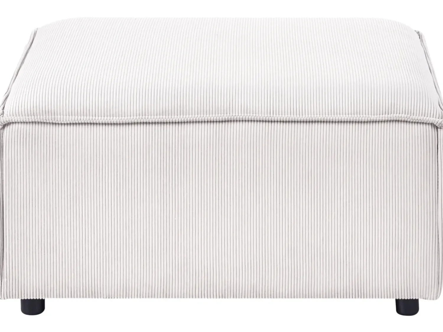 Sale Beliani ARDAL Velluto a coste Bianco sporco Bianco Nero