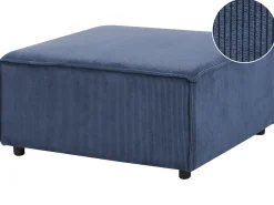 Best Beliani ARDAL Velluto a coste Blu scuro Blu Nero