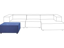 Best Beliani ARDAL Velluto a coste Blu scuro Blu Nero