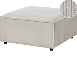 Clearance Beliani ARDAL Velluto a coste Tortora Beige Nero