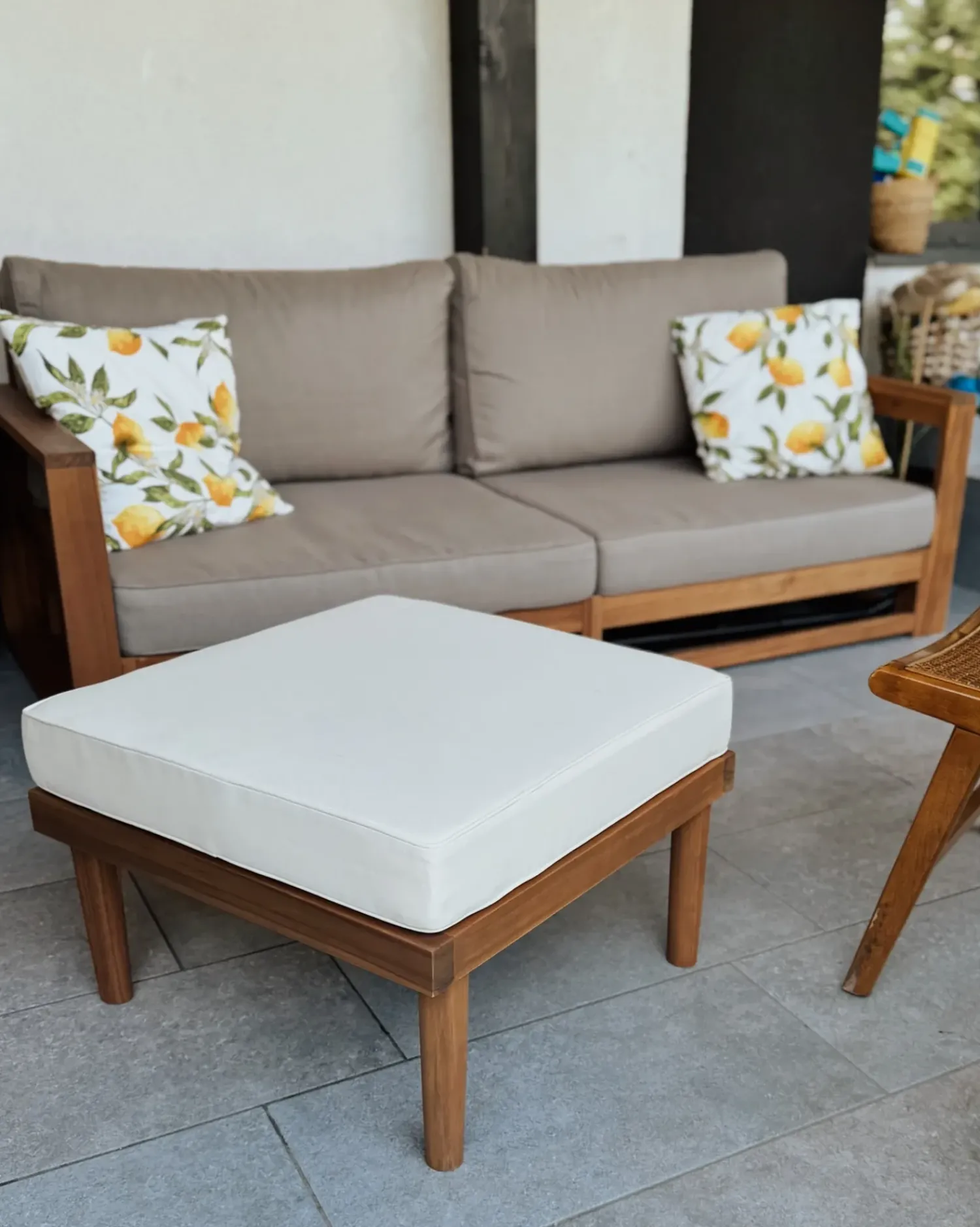 New Beliani BARATTI Legno d'acacia Marrone Beige Marrone
