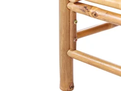 Clearance Beliani Ottomana da giardino CERRETO Bambù Bianco sporco Bianco Marrone